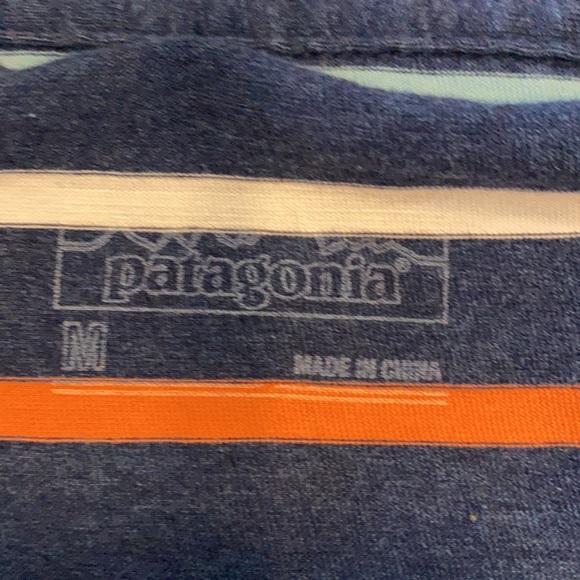 SOLD PATAGONIA Squeaky Clean Regular Stripe Polo - Picture 3 of 5